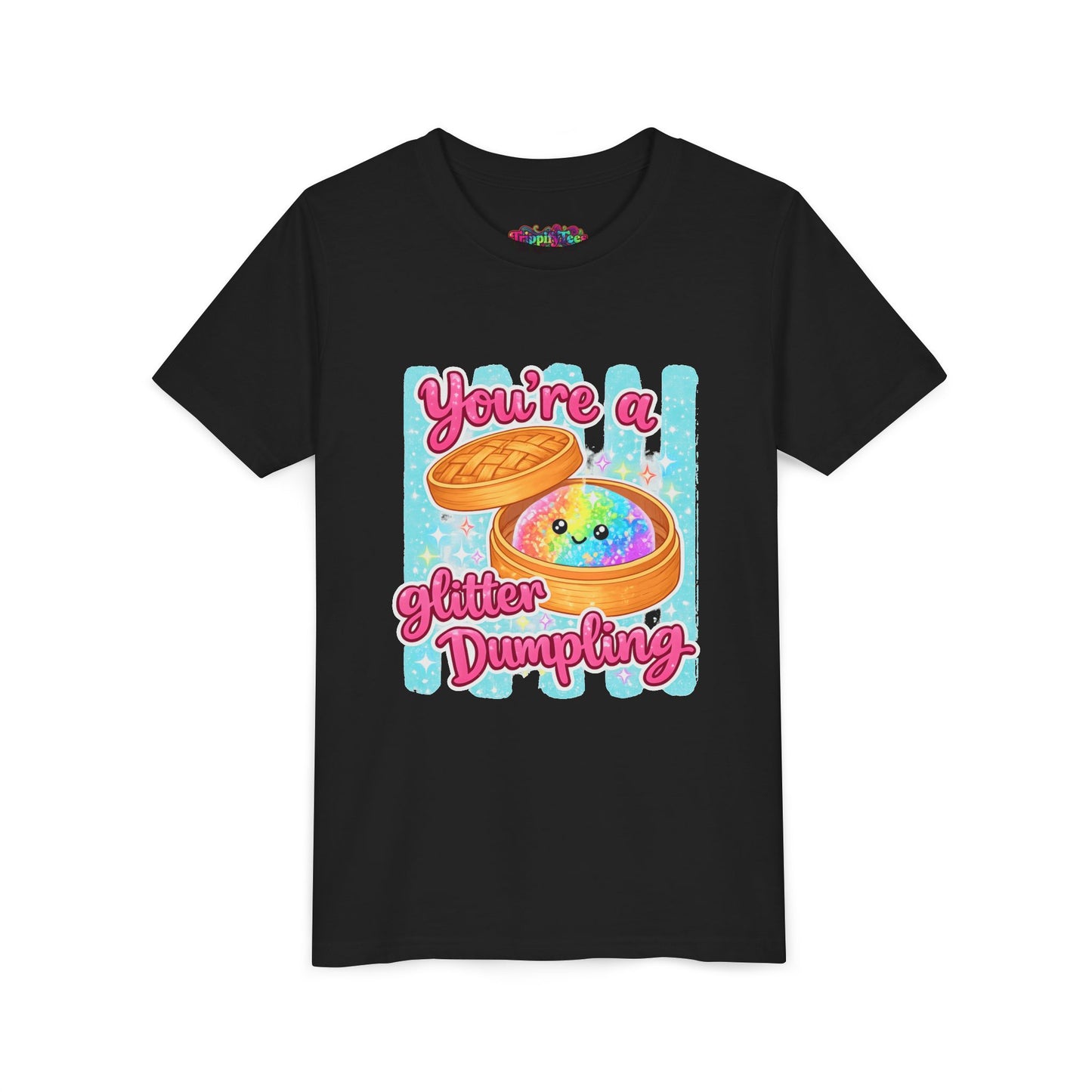 Youth Tee — "You're a Glitter Dumpling" Cute Kawaii Dumpling Graphic Shirt