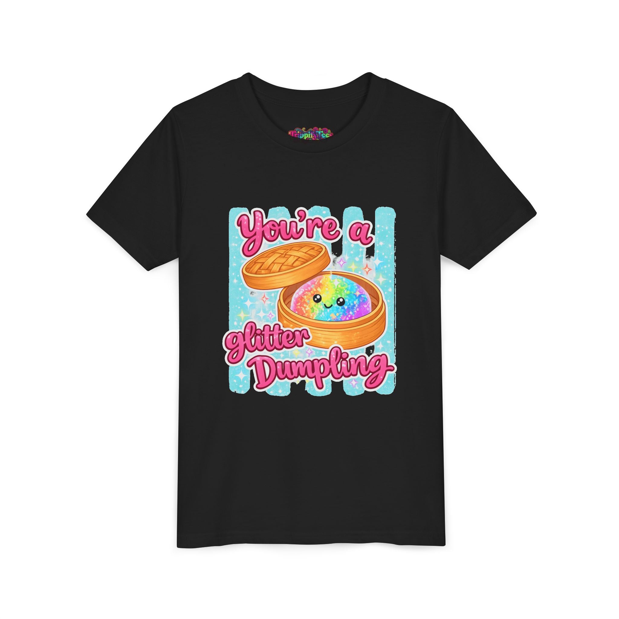 Youth Tee — "You're a Glitter Dumpling" Cute Kawaii Dumpling Graphic Shirt