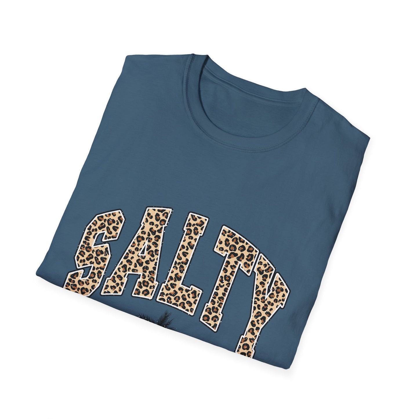 Salty and Sunkissed Leopard Tee — Summer Beach T-Shirt
