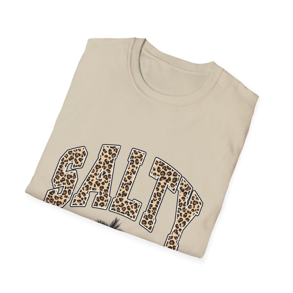 Salty and Sunkissed Leopard Tee — Summer Beach T-Shirt