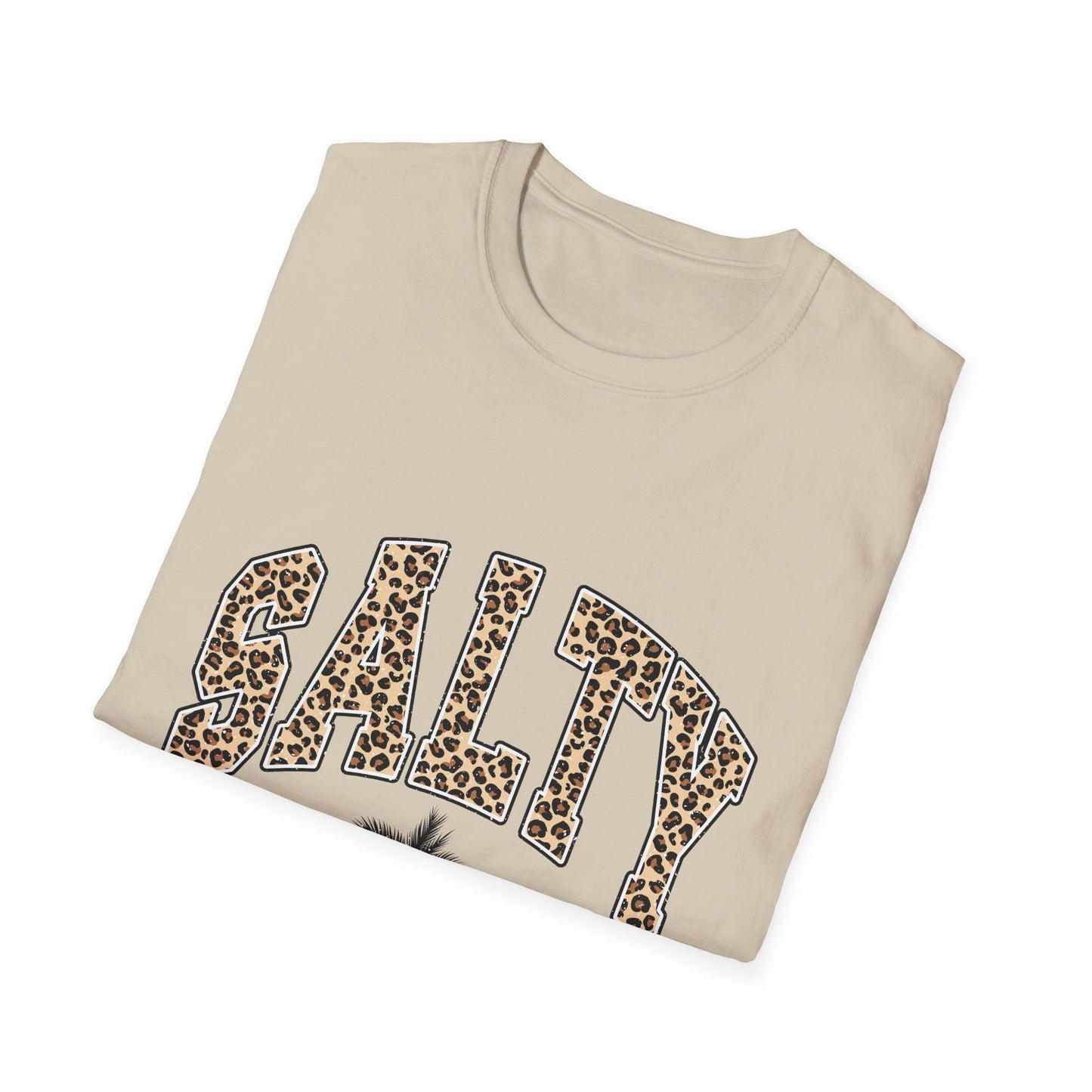 Salty and Sunkissed Leopard Tee — Summer Beach T-Shirt