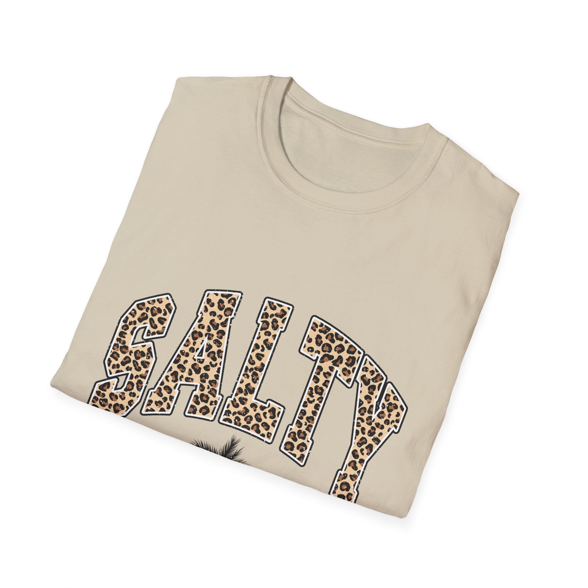 Salty and Sunkissed Leopard Tee — Summer Beach T-Shirt
