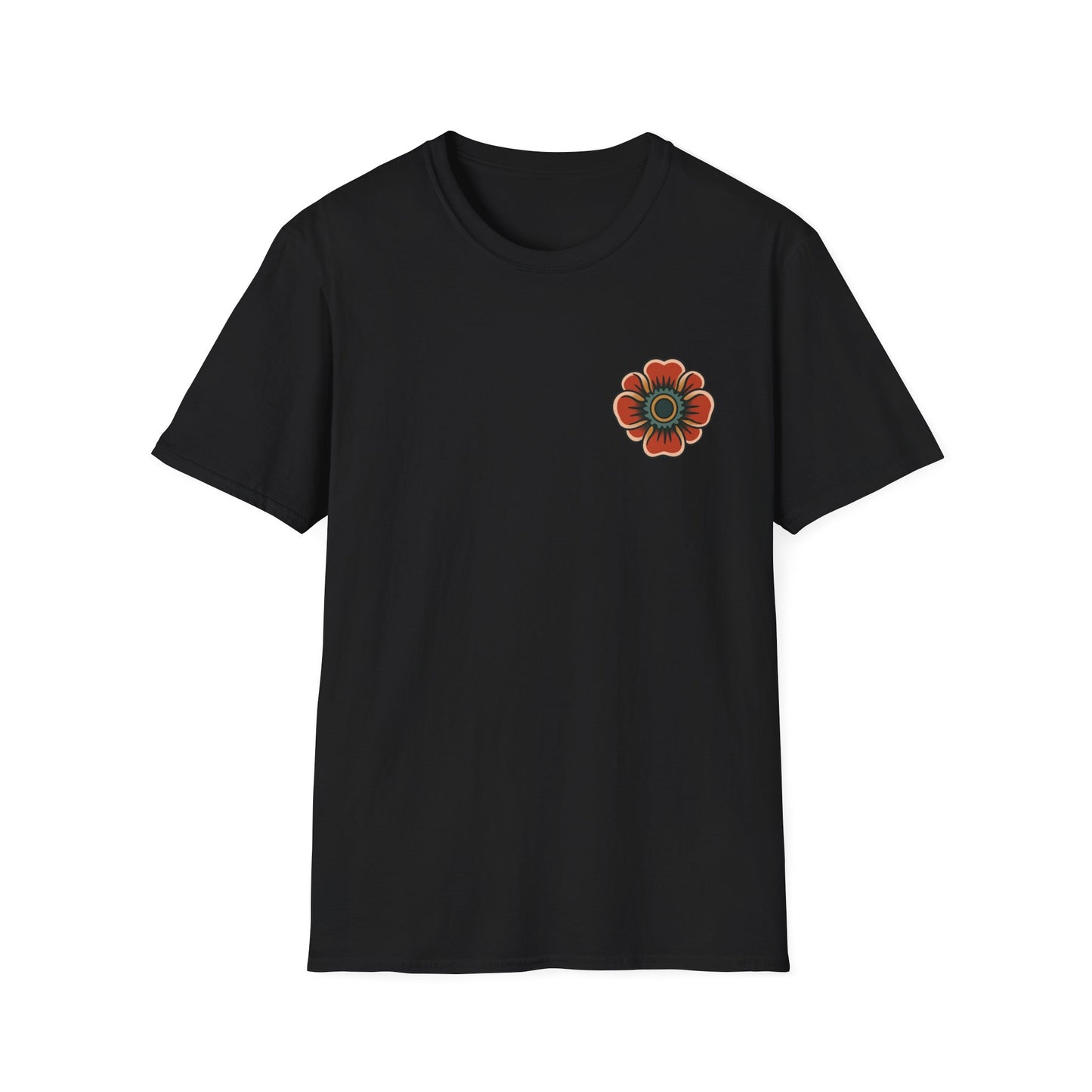 Vintage Snake & Floral Tattoo T-Shirt