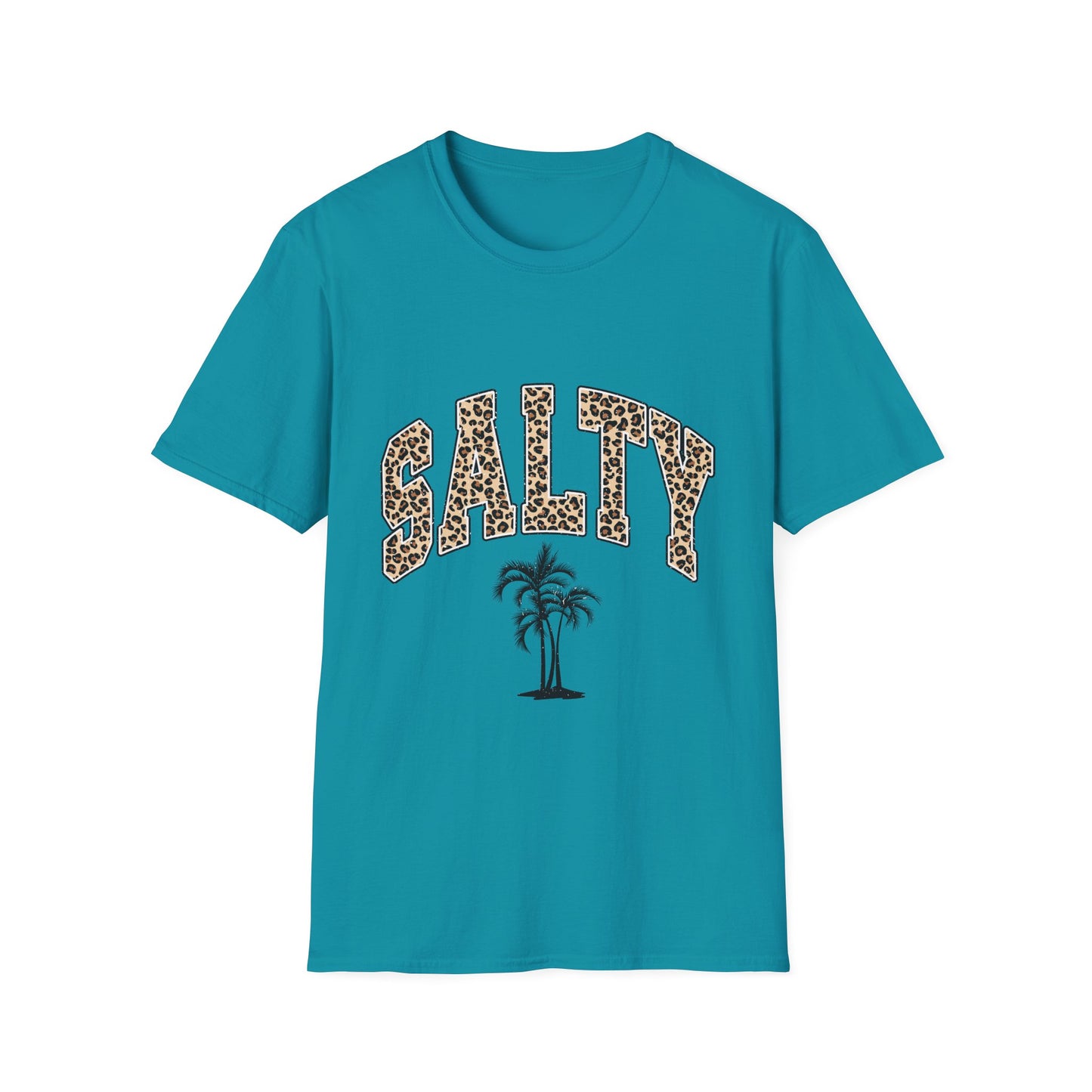 Salty and Sunkissed Leopard Tee — Summer Beach T-Shirt