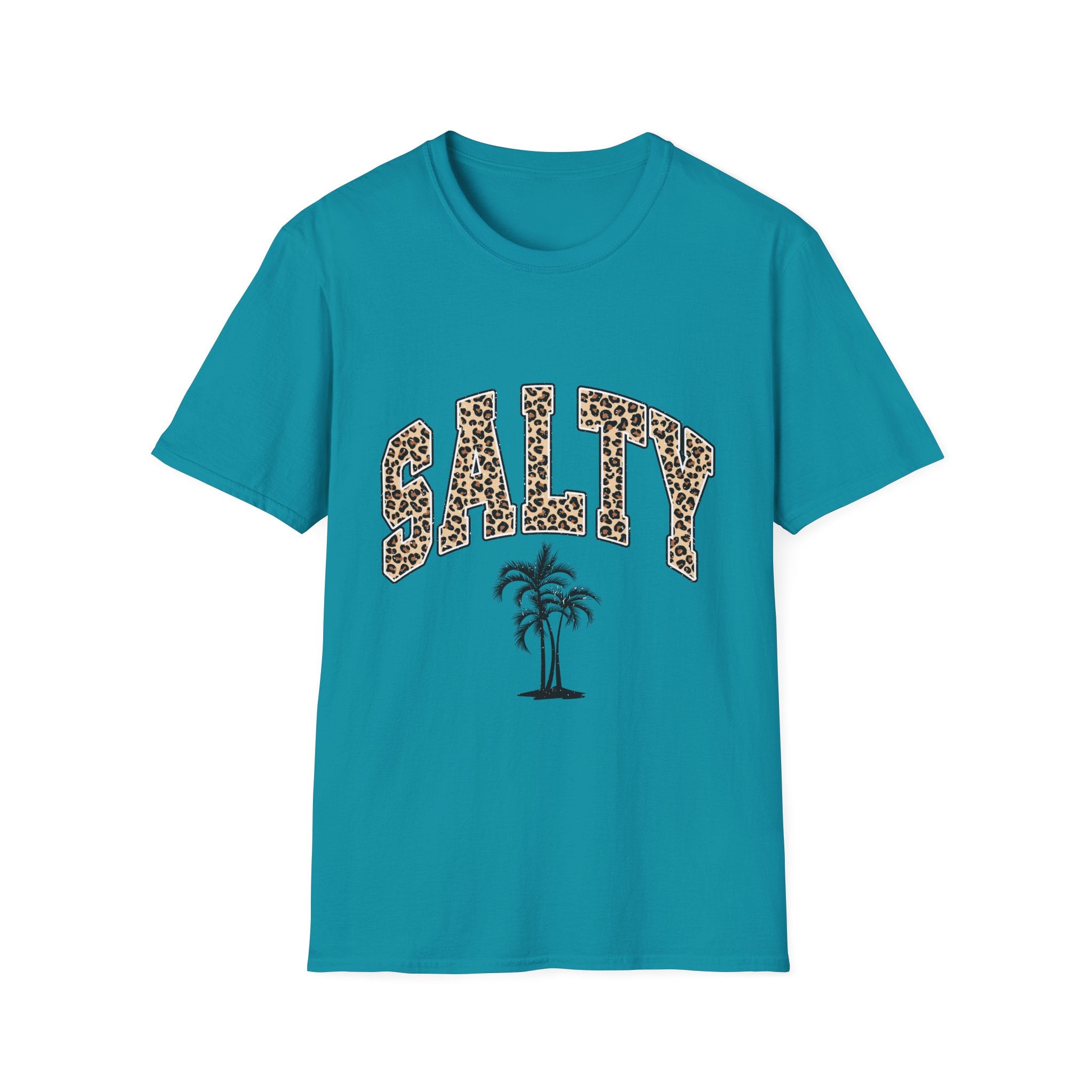 Salty and Sunkissed Leopard Tee — Summer Beach T-Shirt