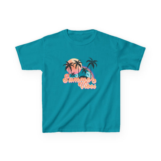 Kids Tee — 'Summer Vibes' Palm Tree Graphic Tee