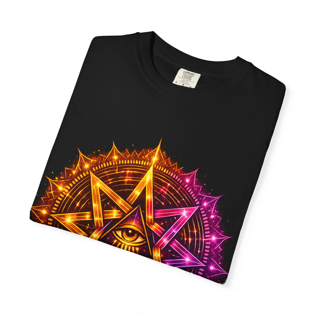 Trippy Geometric Eye T-Shirt — Psychedelic Graphic Tee