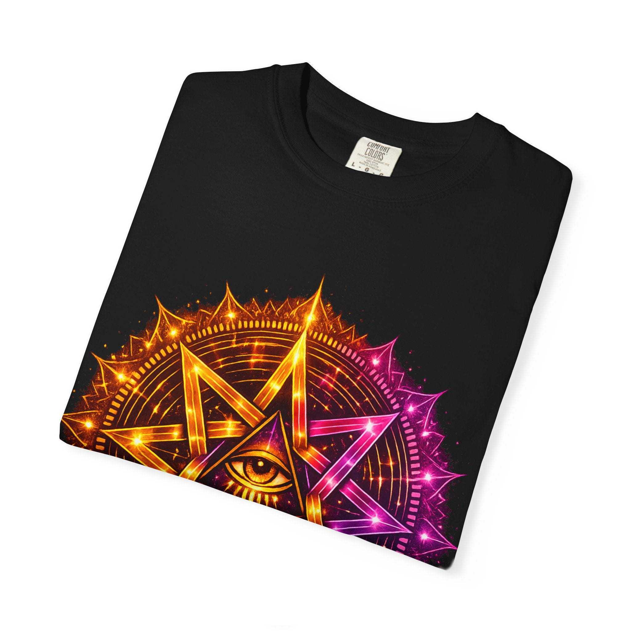 Trippy Geometric Eye T-Shirt — Psychedelic Graphic Tee