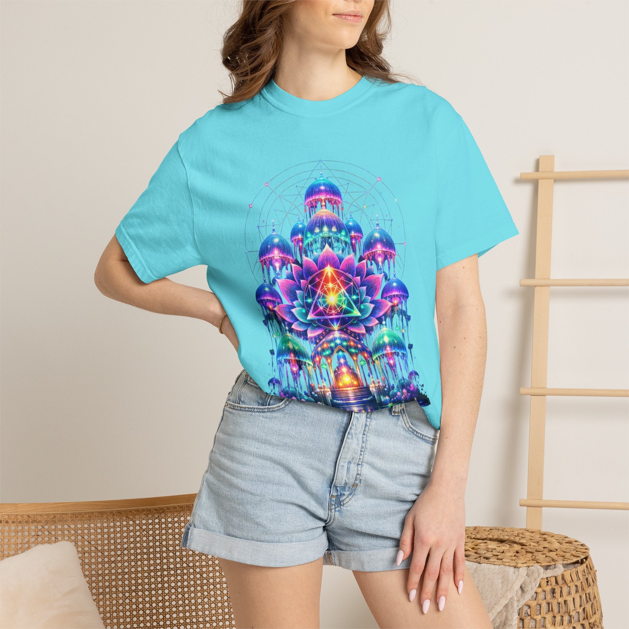 Psychedelic Palace T-Shirt — Vibrant Mandala Art Tee