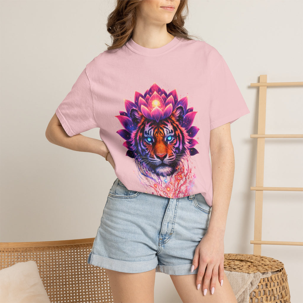 Tiger Lotus T-Shirt — Vibrant Mandala Tiger Graphic Tee