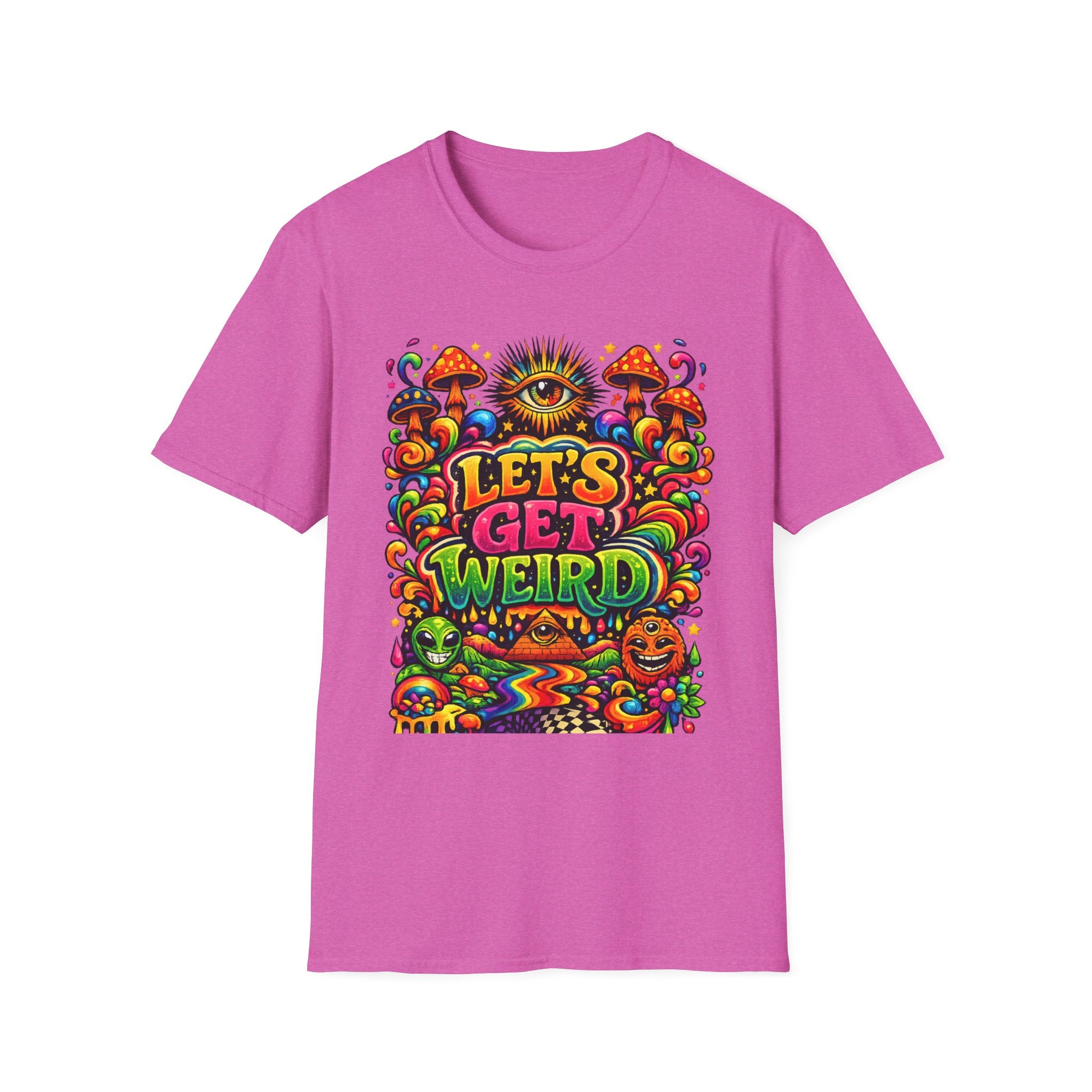 Psychedelic "Let's Get Weird" T-Shirt
