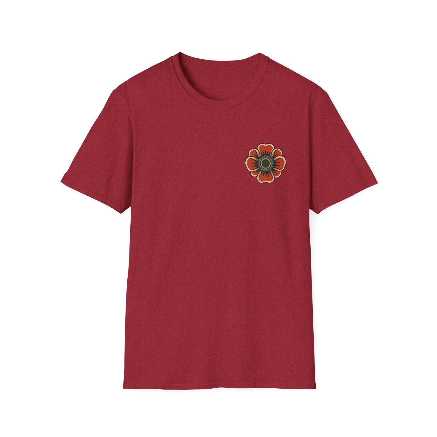 Vintage Snake & Floral Tattoo T-Shirt