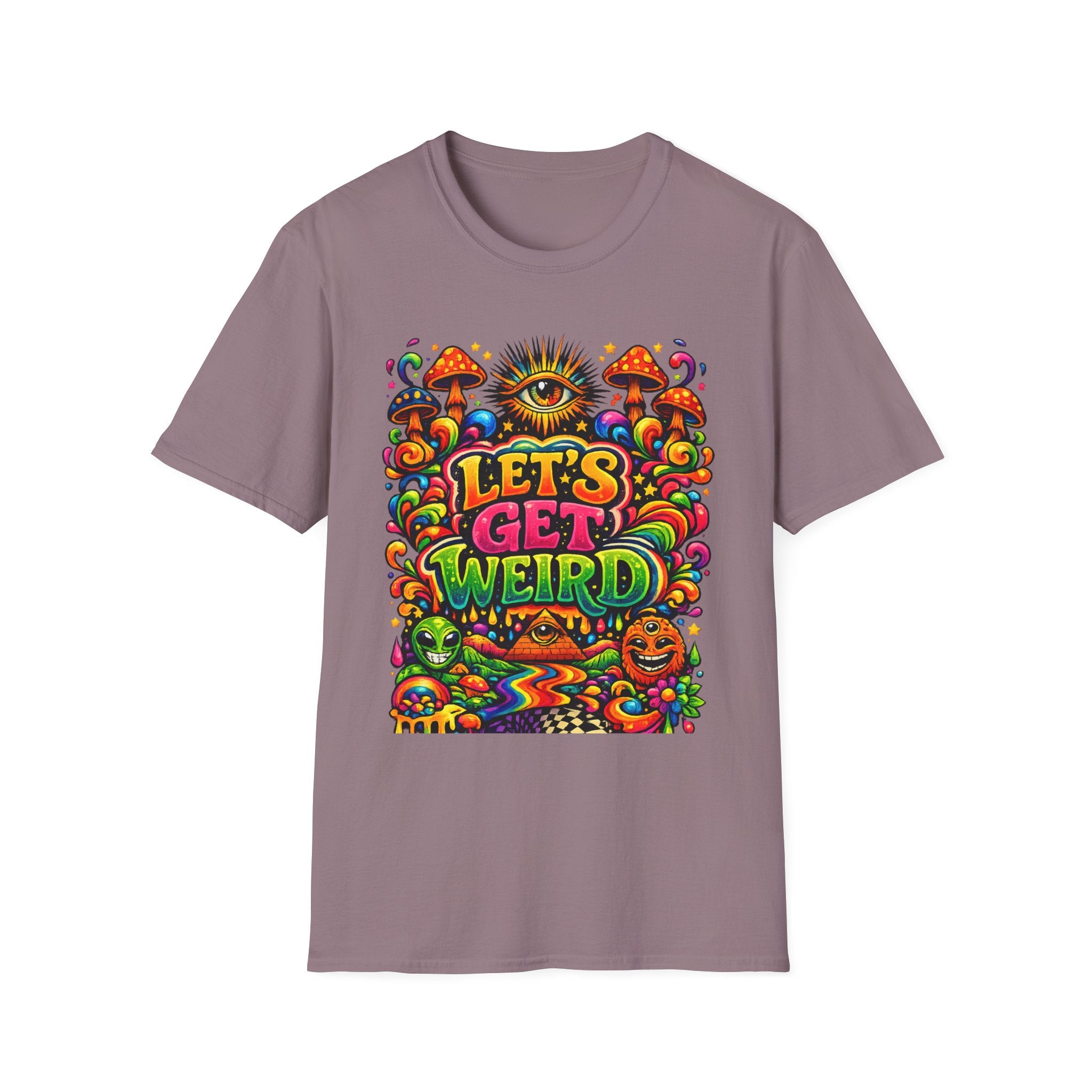 Psychedelic "Let's Get Weird" T-Shirt
