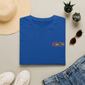 Tie Dye Cat Graphic T-Shirt — Colorful Mini Logo Tee