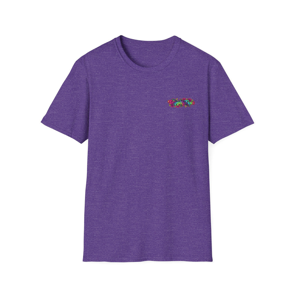 Tie Dye Cat Graphic T-Shirt — Colorful Mini Logo Tee