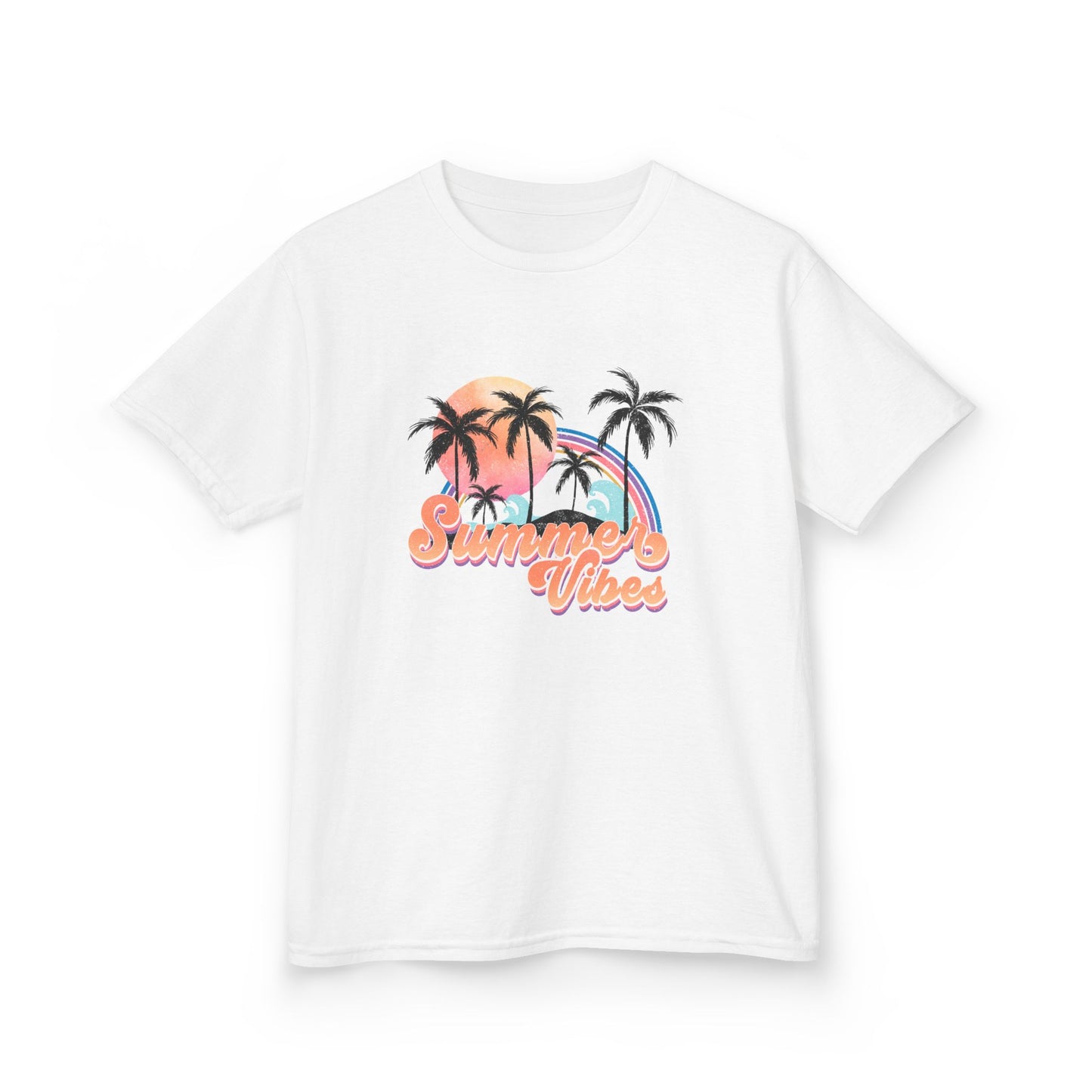 Kids Tee — 'Summer Vibes' Palm Tree Graphic Tee