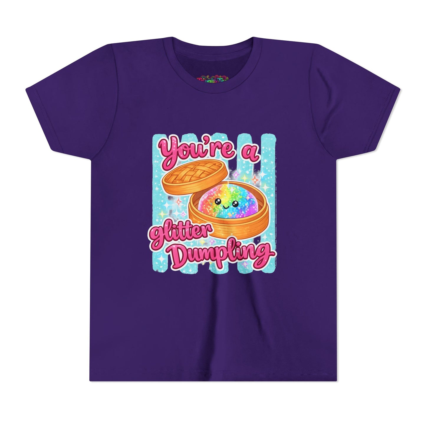 Youth Tee — "You're a Glitter Dumpling" Cute Kawaii Dumpling Graphic Shirt