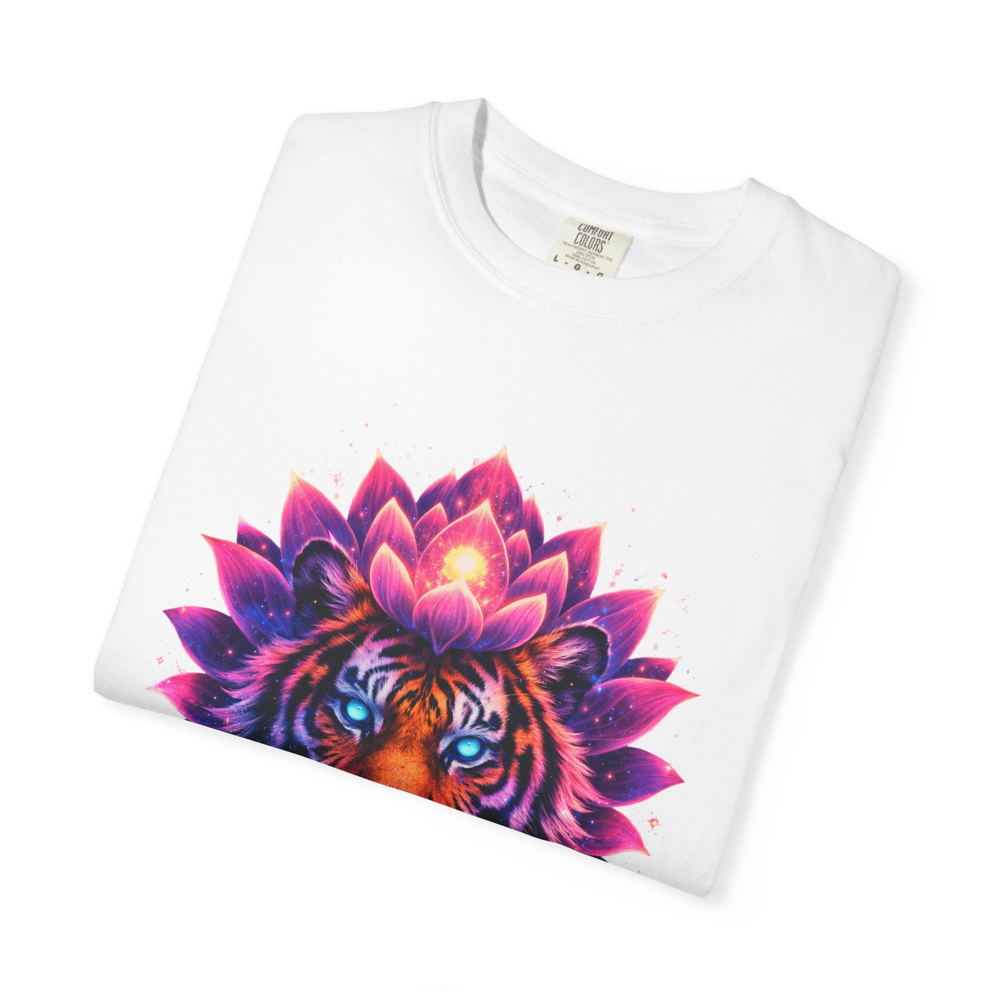 Tiger Lotus T-Shirt — Vibrant Mandala Tiger Graphic Tee