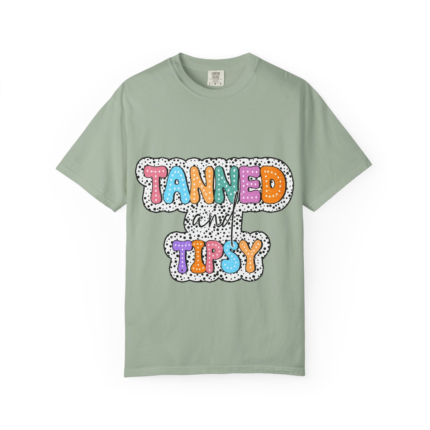 Tanned & Tipsy Mom T-Shirt — Summer Funny Tee