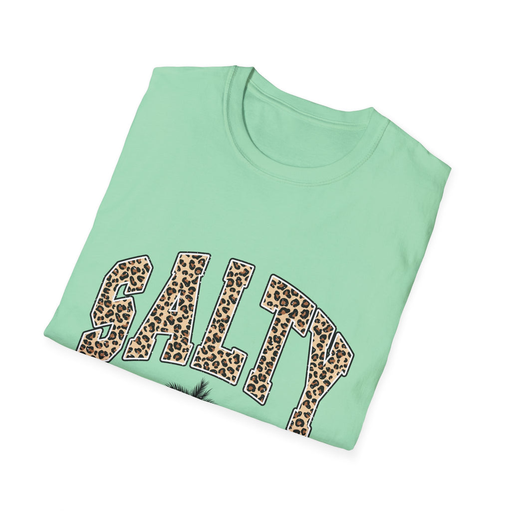 Salty and Sunkissed Leopard Tee — Summer Beach T-Shirt