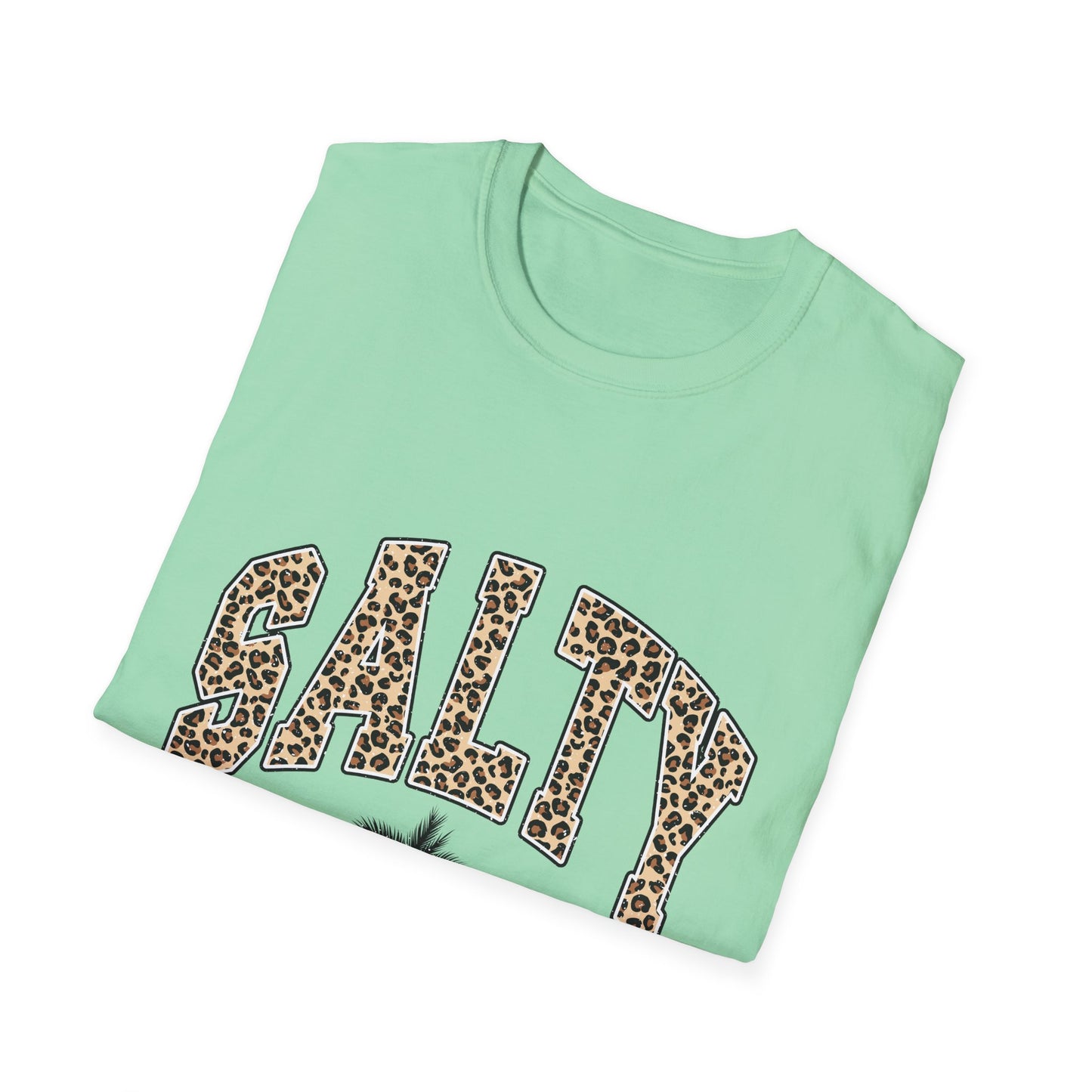 Salty and Sunkissed Leopard Tee — Summer Beach T-Shirt
