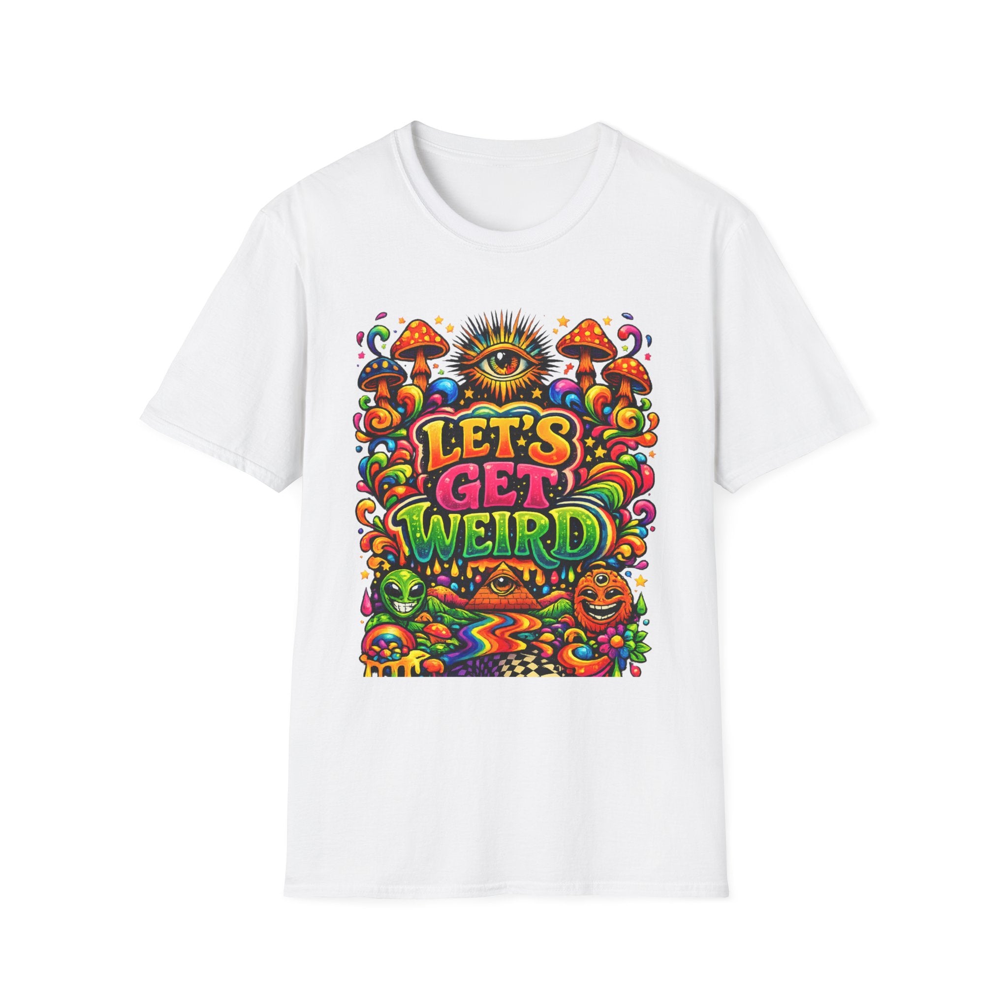Psychedelic "Let's Get Weird" T-Shirt