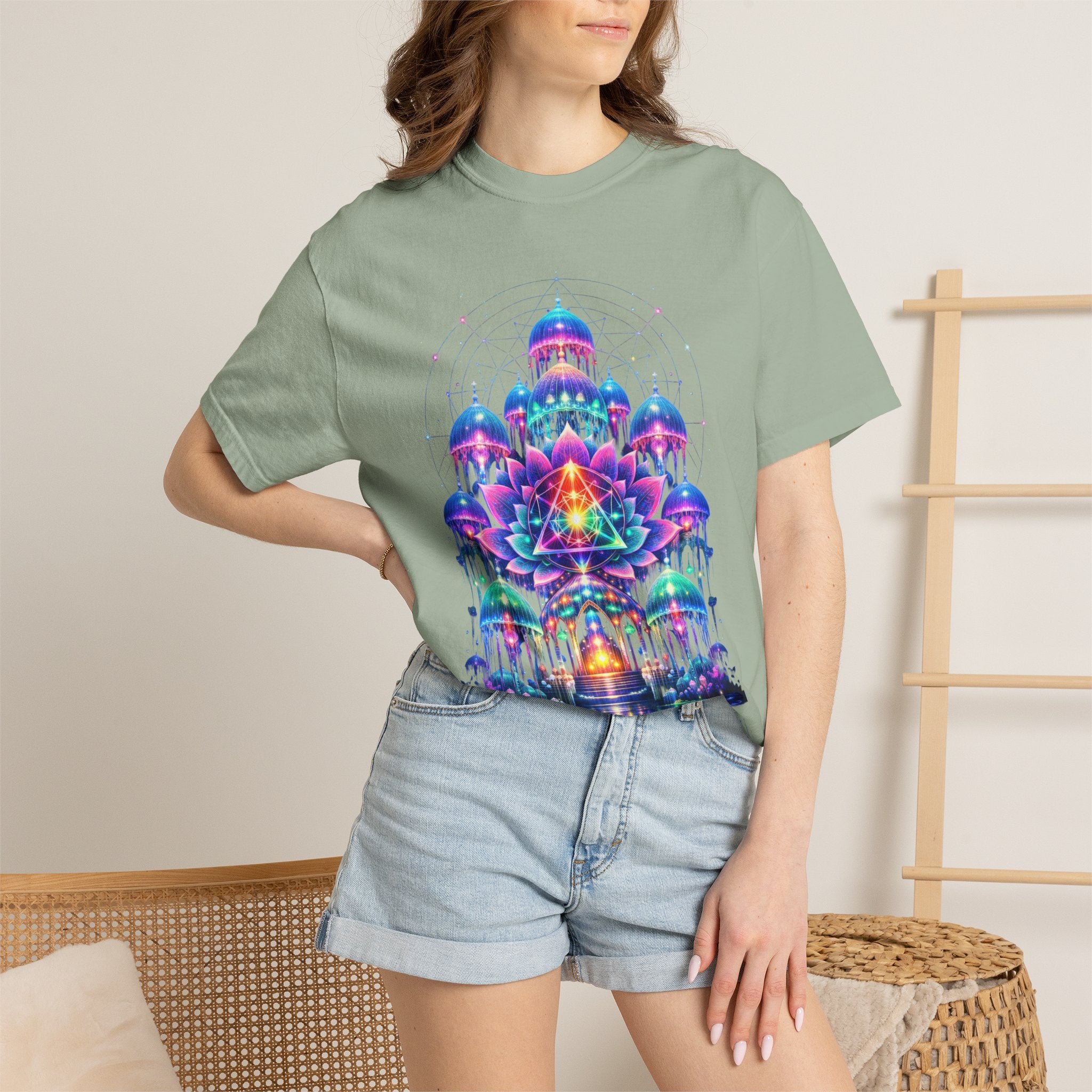 Psychedelic Palace T-Shirt — Vibrant Mandala Art Tee