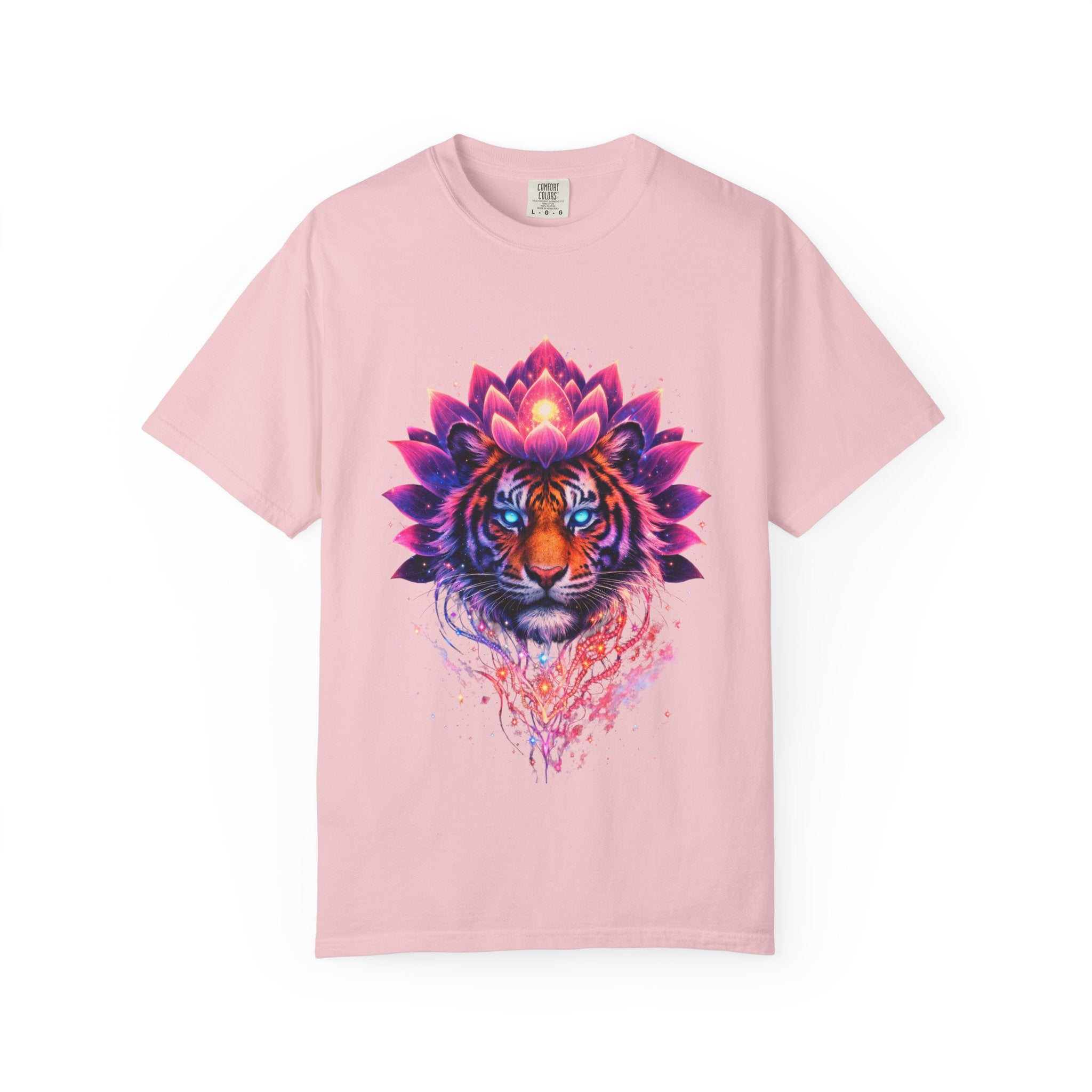 Tiger Lotus T-Shirt — Vibrant Mandala Tiger Graphic Tee