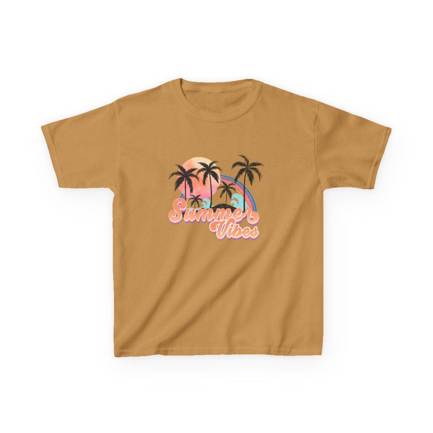 Kids Tee — 'Summer Vibes' Palm Tree Graphic Tee