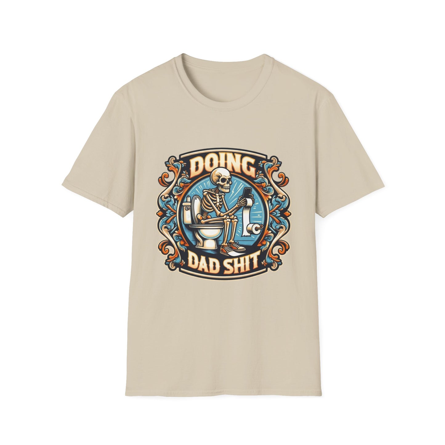 T-Shirt — "Doing Dad Shit" Skeleton Vintage Dad Humor Tee