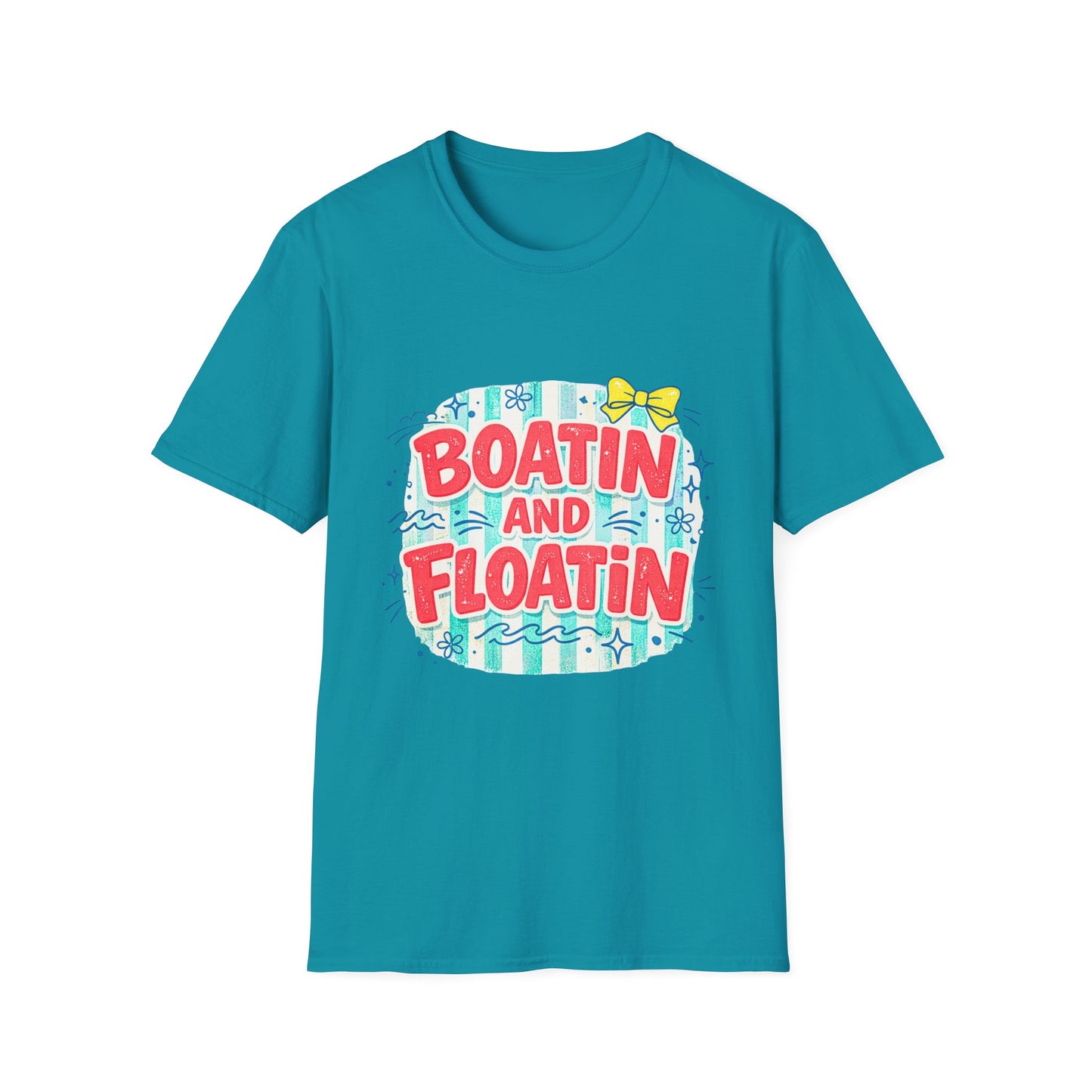 Boatin and Floatin T-Shirt – Cute Summer Lake Shirt with Bow
