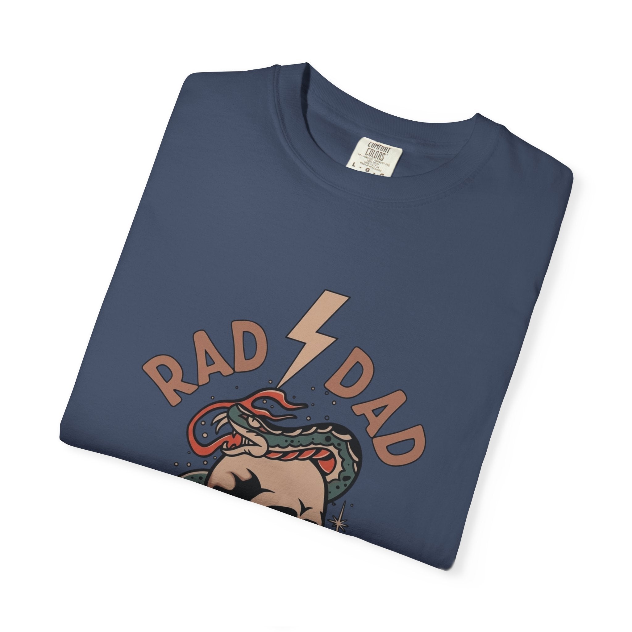 Rad Dad Society T-Shirt — Retro Skull & Snake Graphic Tee for Fathers