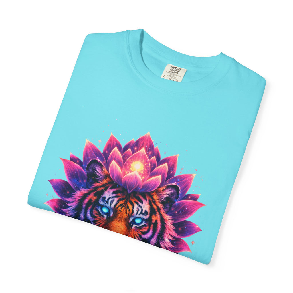 Tiger Lotus T-Shirt — Vibrant Mandala Tiger Graphic Tee