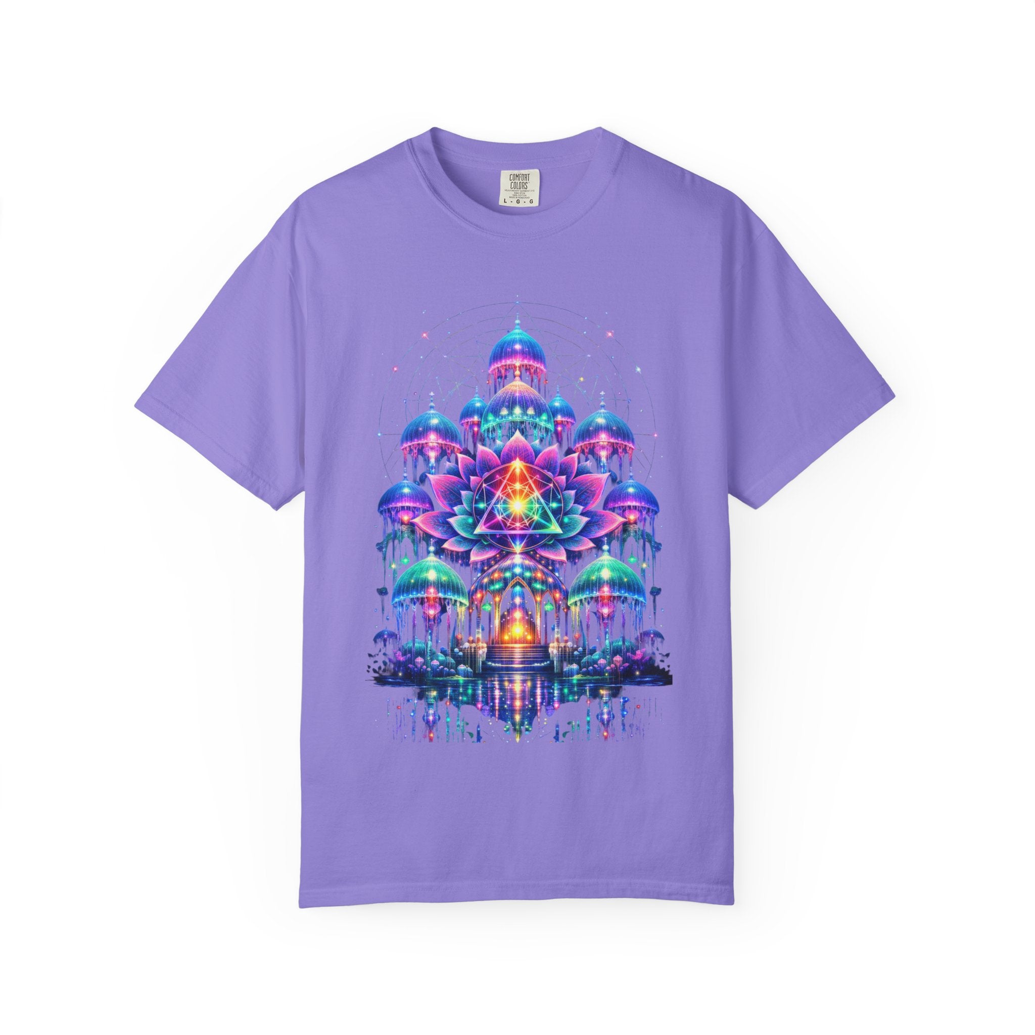 Psychedelic Palace T-Shirt — Vibrant Mandala Art Tee