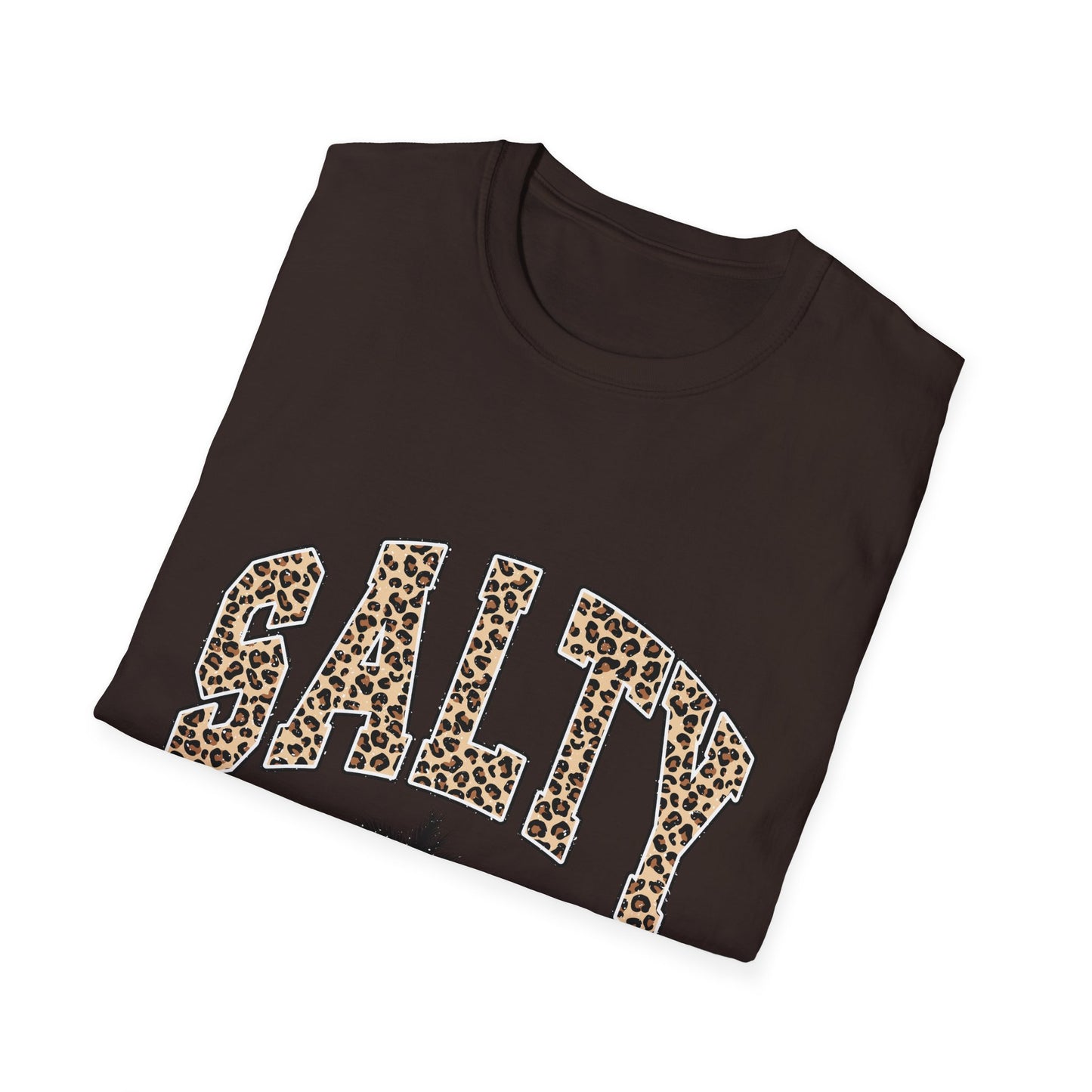 Salty and Sunkissed Leopard Tee — Summer Beach T-Shirt