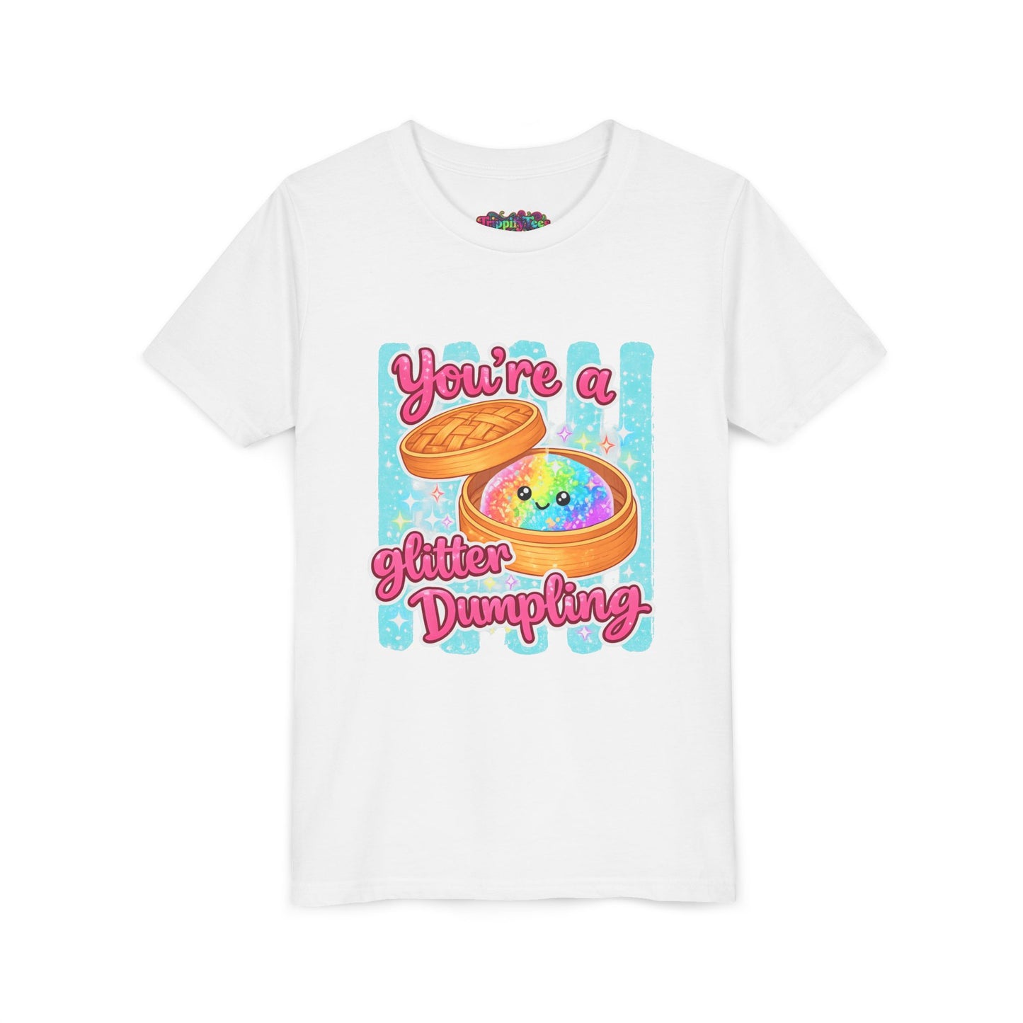 Youth Tee — "You're a Glitter Dumpling" Cute Kawaii Dumpling Graphic Shirt