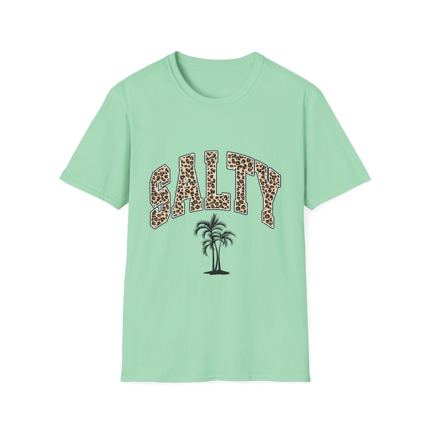 Salty and Sunkissed Leopard Tee — Summer Beach T-Shirt