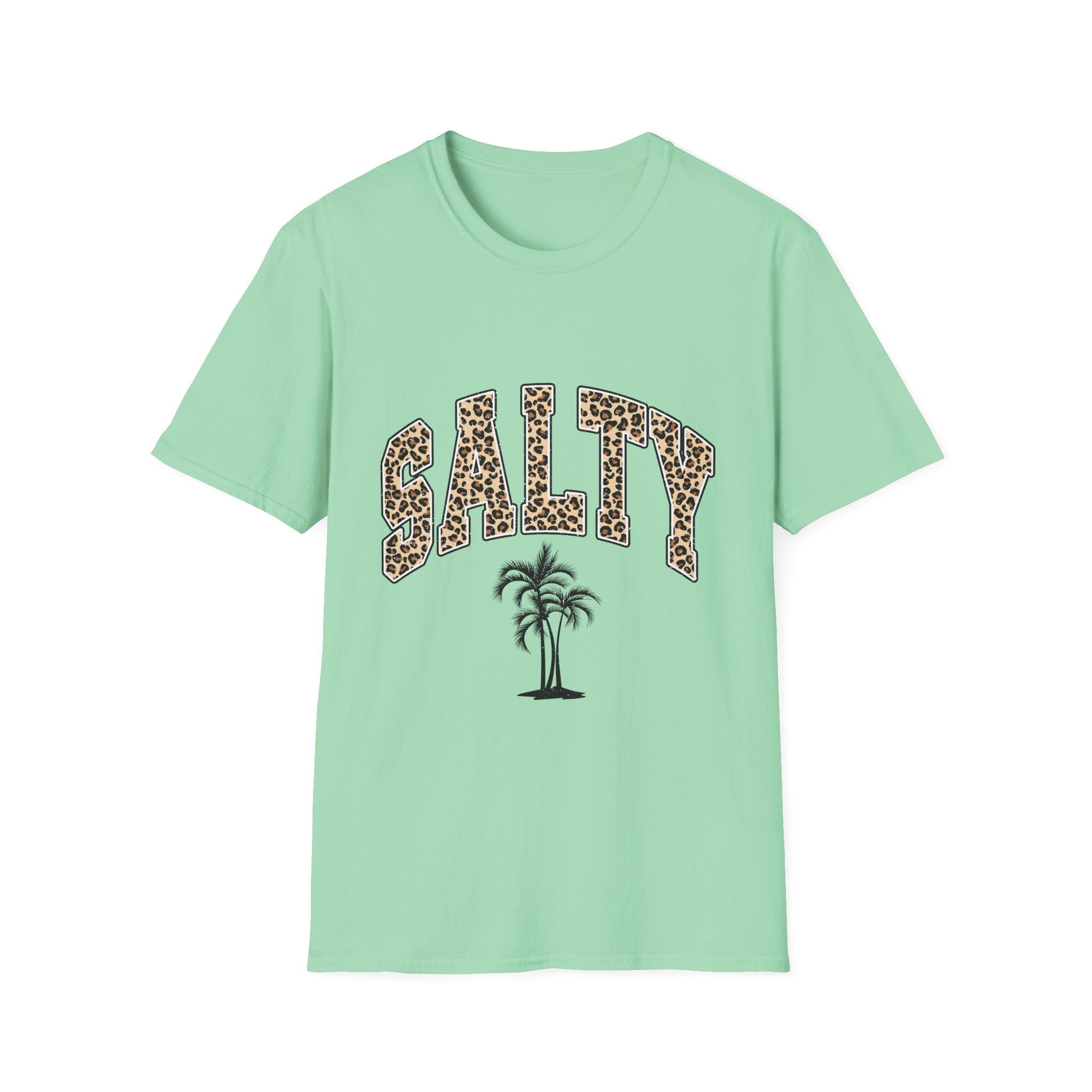Salty and Sunkissed Leopard Tee — Summer Beach T-Shirt