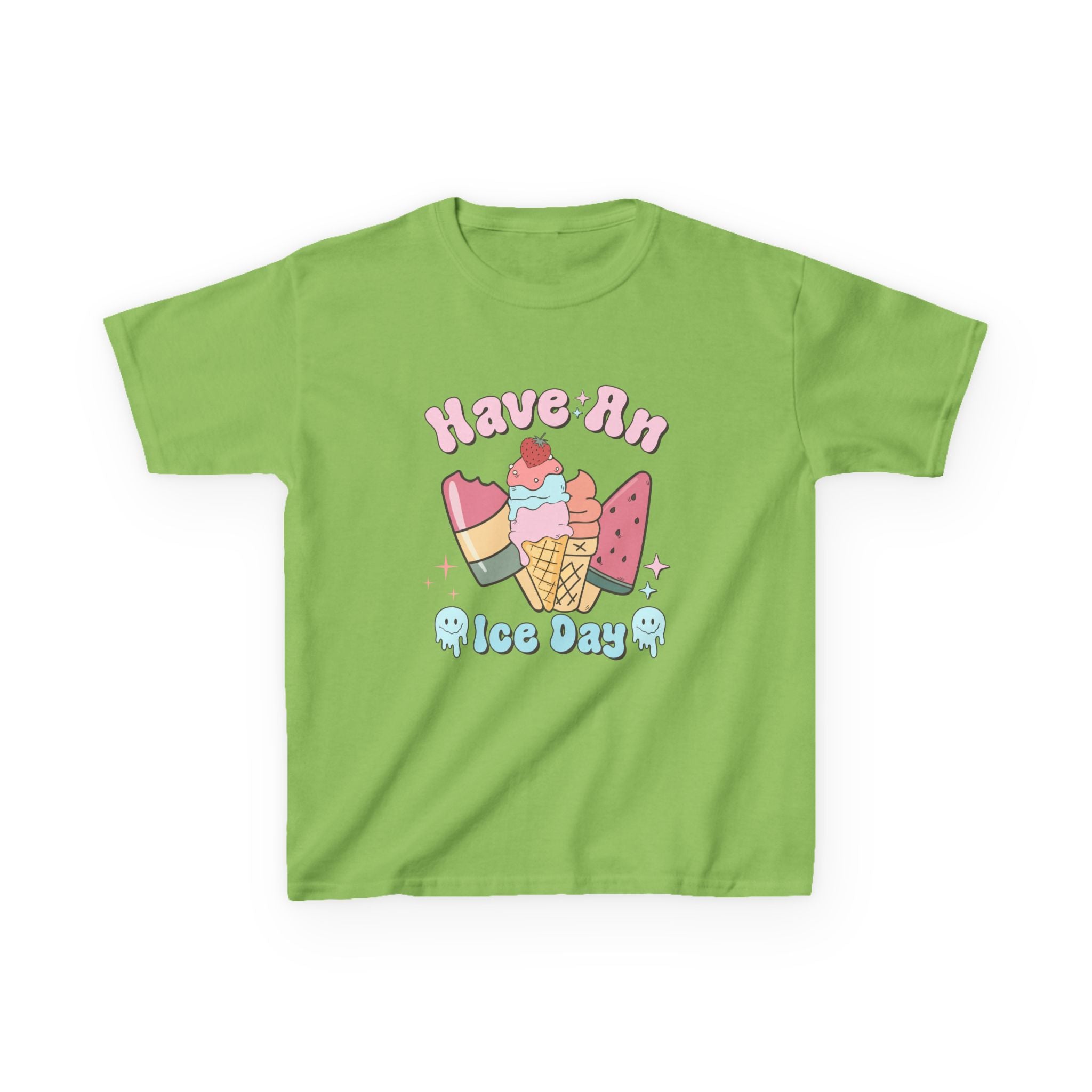Kids Ice Cream Tee - "Have An Ice Day" Cute Summer Graphic Shirt