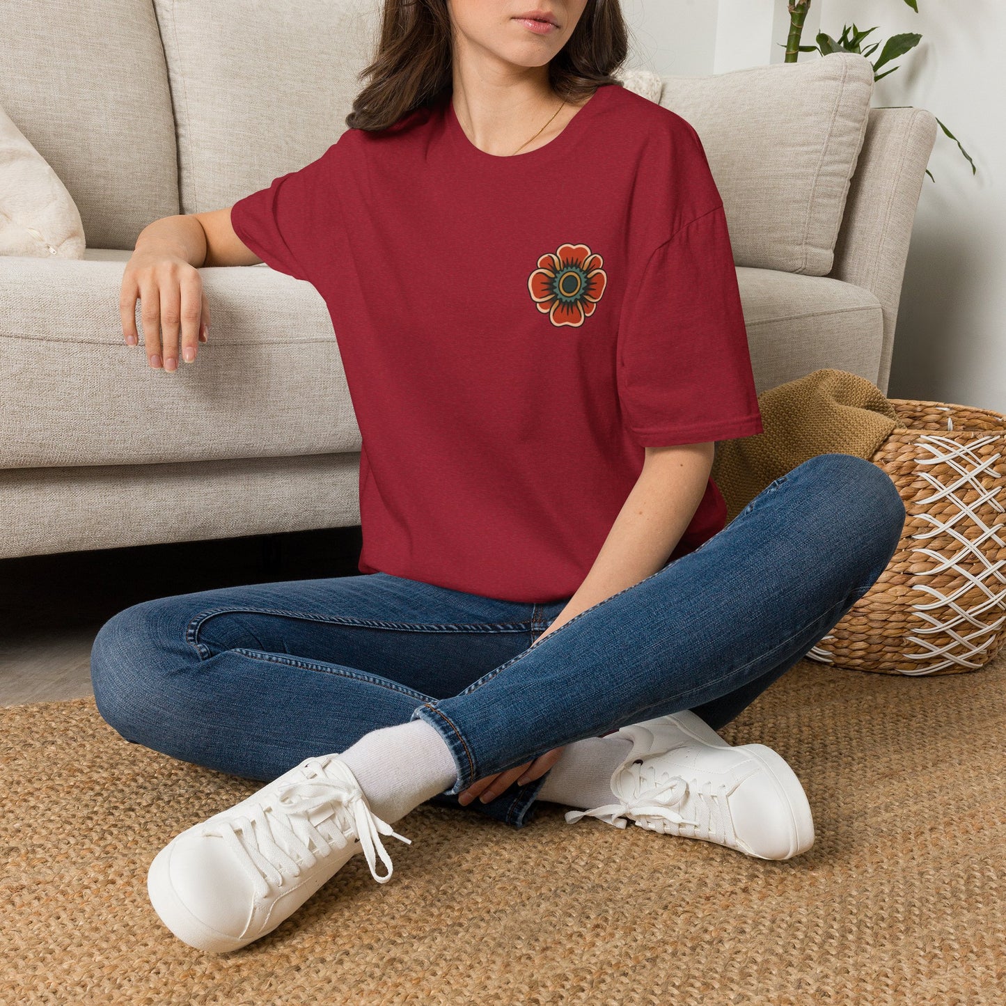 Vintage Snake & Floral Tattoo T-Shirt
