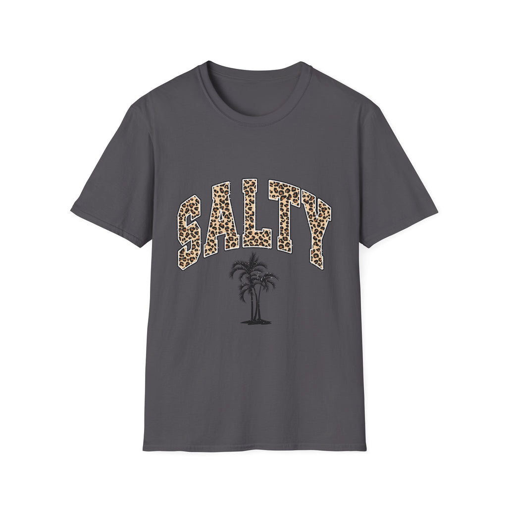 Salty and Sunkissed Leopard Tee — Summer Beach T-Shirt