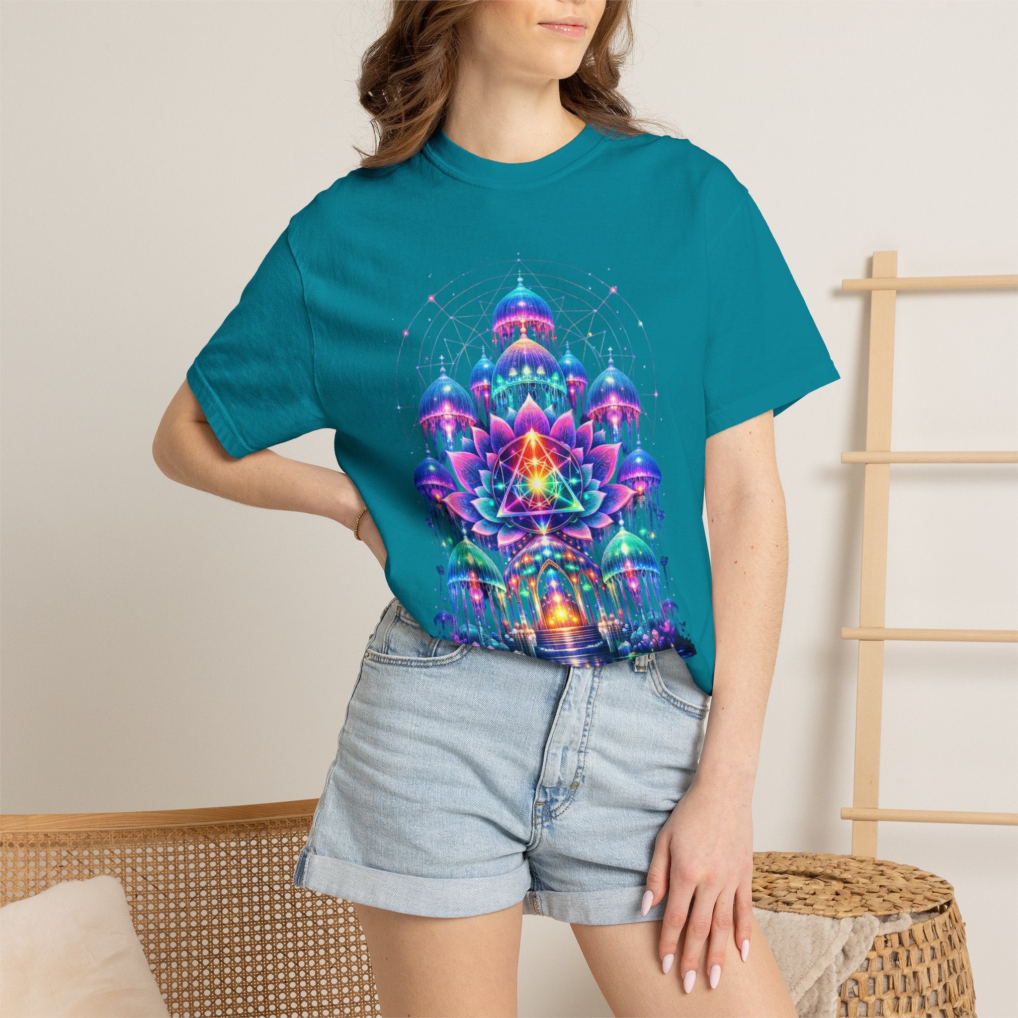Psychedelic Palace T-Shirt — Vibrant Mandala Art Tee