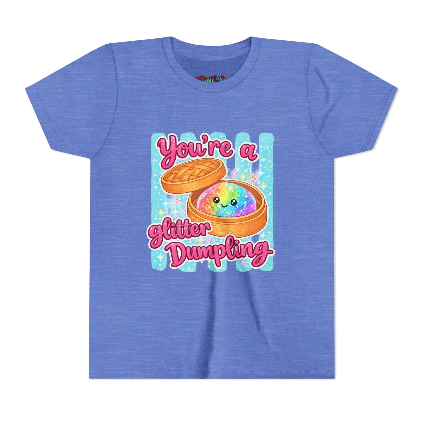 Youth Tee — "You're a Glitter Dumpling" Cute Kawaii Dumpling Graphic Shirt