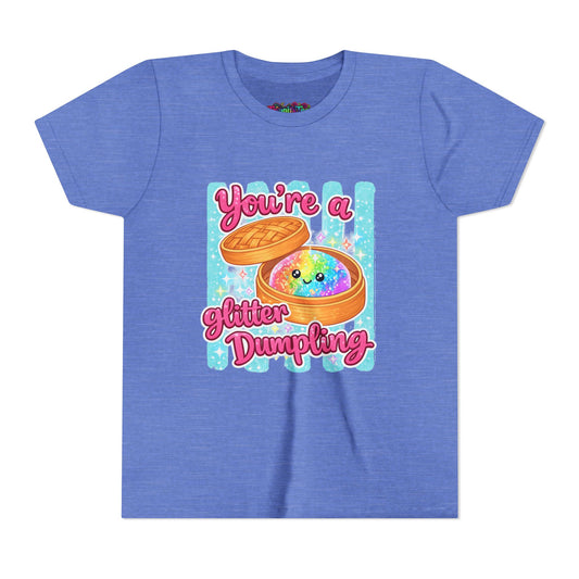 Youth Tee — "You're a Glitter Dumpling" Cute Kawaii Dumpling Graphic Shirt