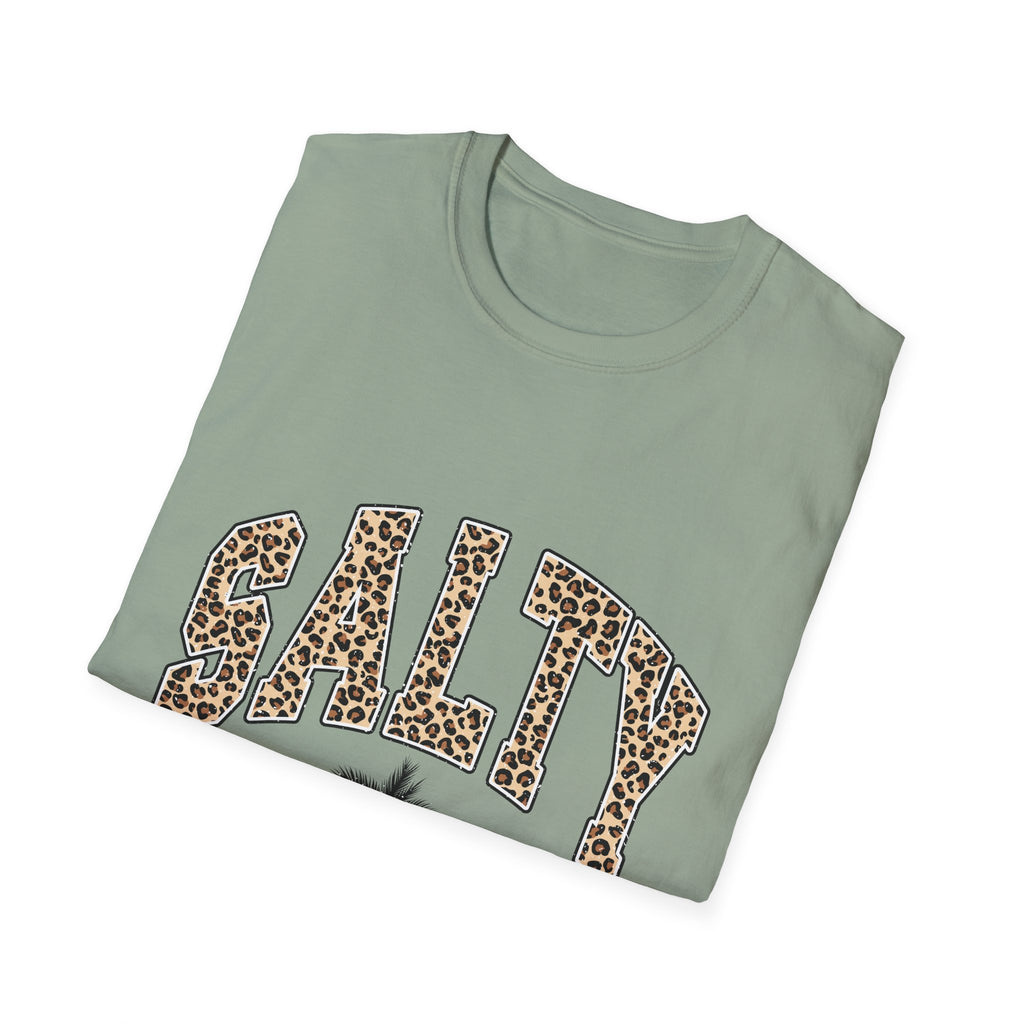 Salty and Sunkissed Leopard Tee — Summer Beach T-Shirt
