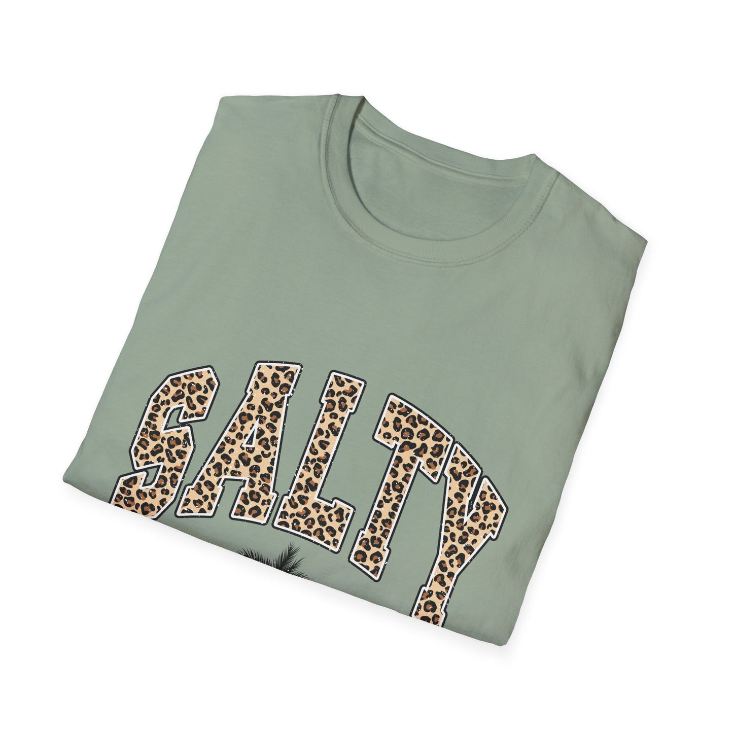 Salty and Sunkissed Leopard Tee — Summer Beach T-Shirt