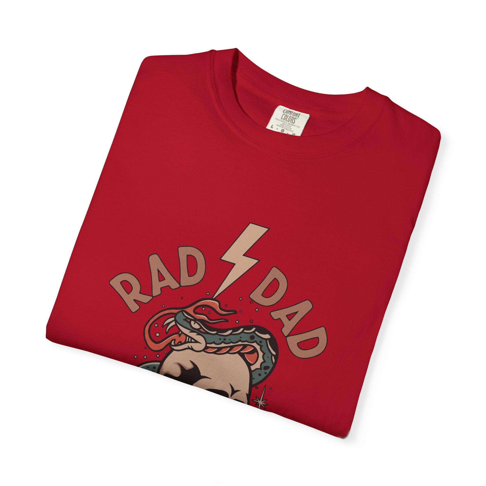 Rad Dad Society T-Shirt — Retro Skull & Snake Graphic Tee for Fathers