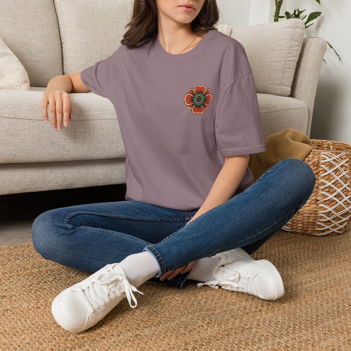 Vintage Snake & Floral Tattoo T-Shirt