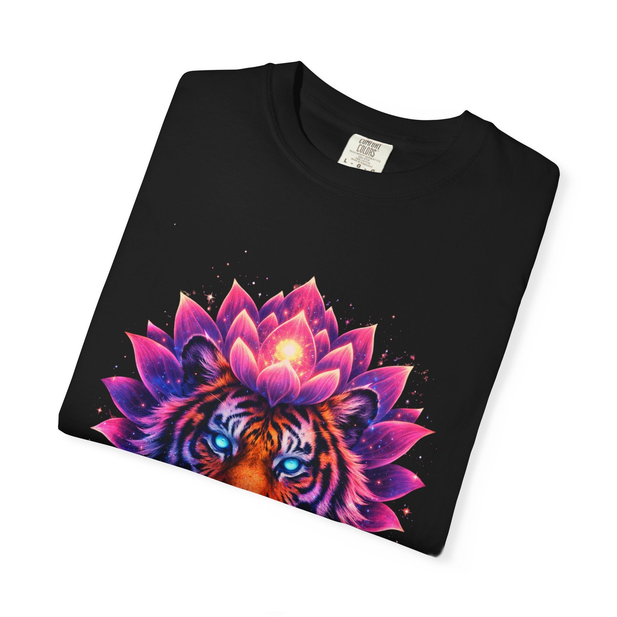 Tiger Lotus T-Shirt — Vibrant Mandala Tiger Graphic Tee
