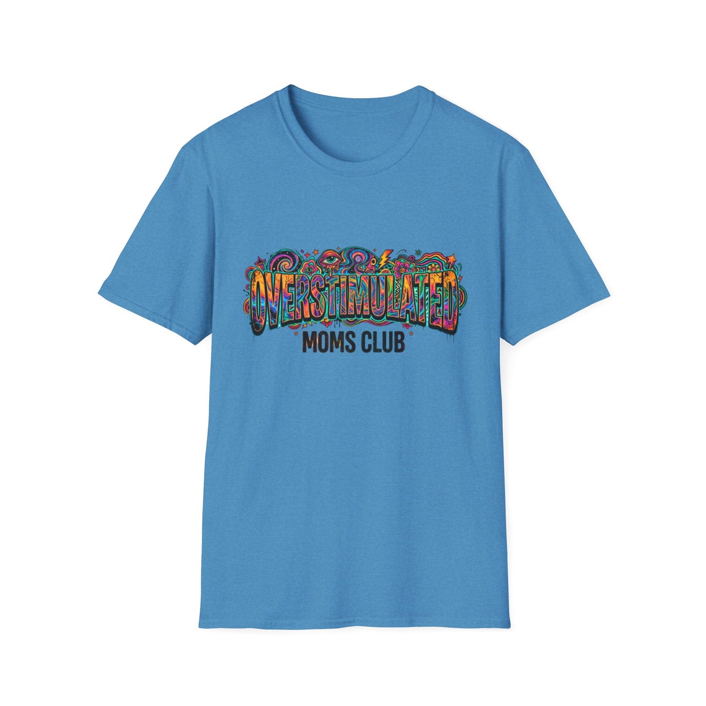 Trippy Overstimulated Moms Club T-Shirt